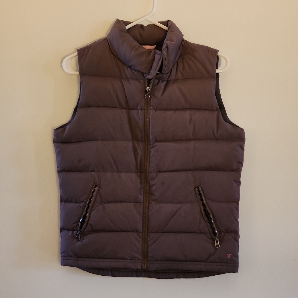 American Eagle Outfitters Brown Puffer Vest
